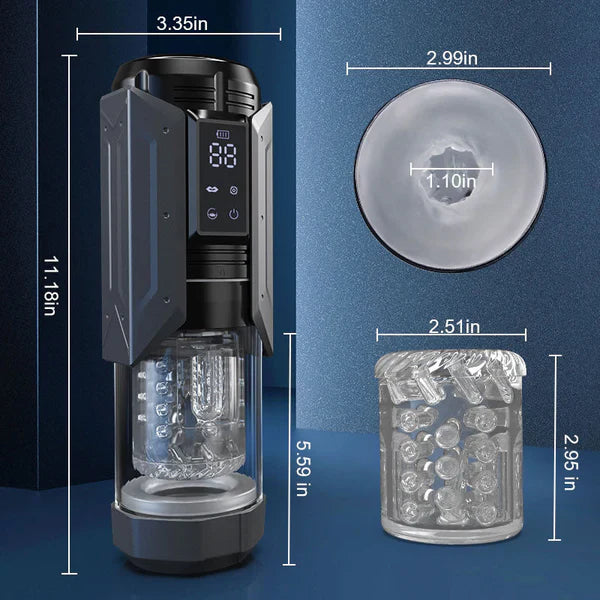 XT20 4 in 1 Best Waterproof Blowjob Machine For Men