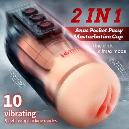 XV3 2-in-1 Vibrating Stroker 10 Vibration Modes APP Control