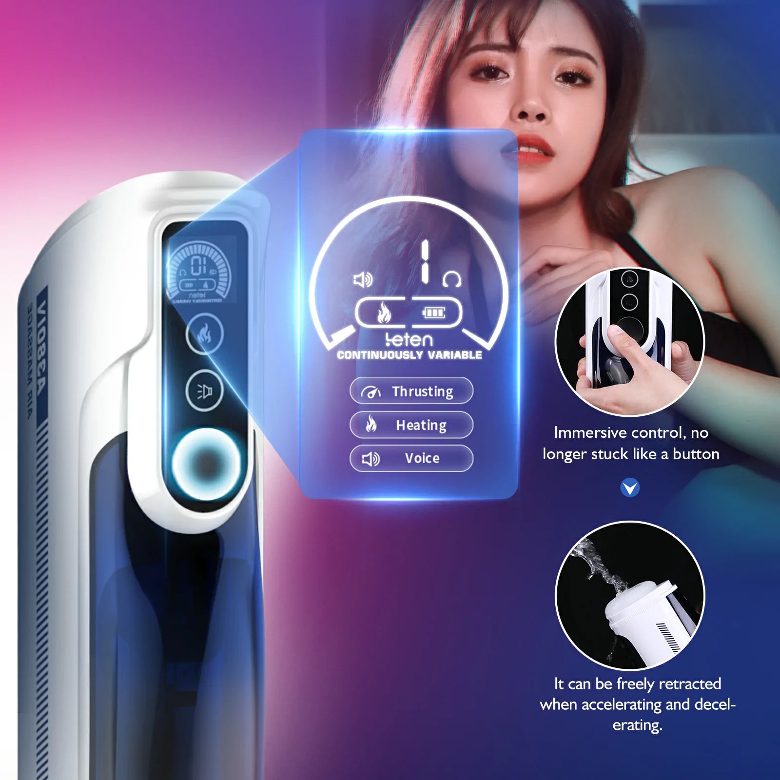 Xt9plus Best Male Masturabtor Up To 370 Strokes/Min 10thrusting & Rockin