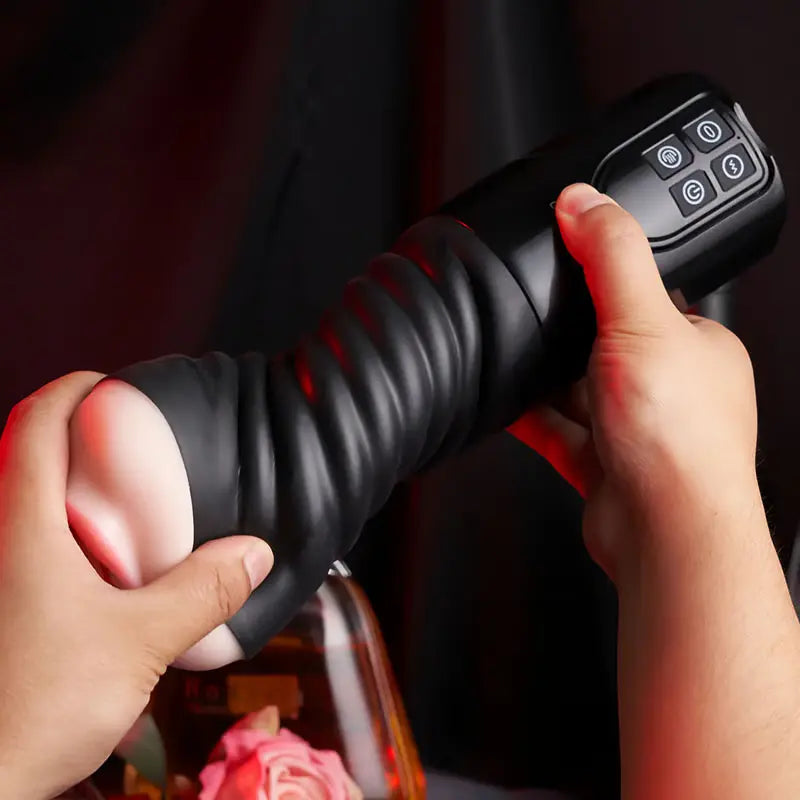 XV6 Realistic Mouth Masturbator 5 Vibrating & Sucking